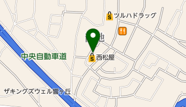 西松屋 甲斐響ケ丘店の地図画像