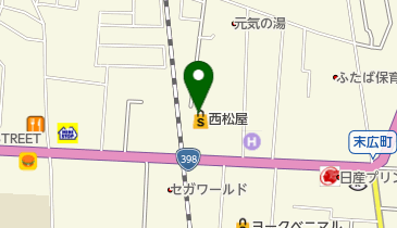 西松屋 石巻大街道店の地図画像