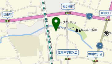 西松屋 久留米白山店の地図画像