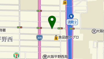 西松屋 平野西店の地図画像