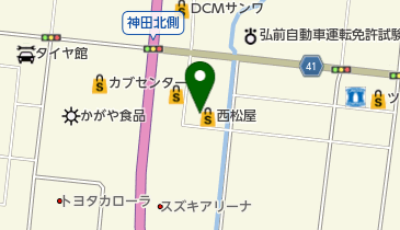 西松屋 弘前神田店の地図画像