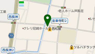 西松屋 尼崎西長洲店の地図画像