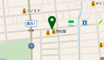 西松屋 針中野店の地図画像