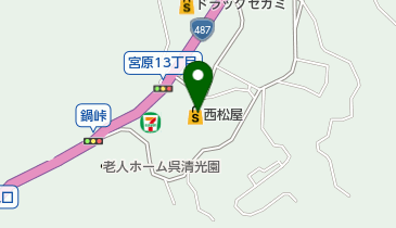西松屋 呉宮原店の地図画像