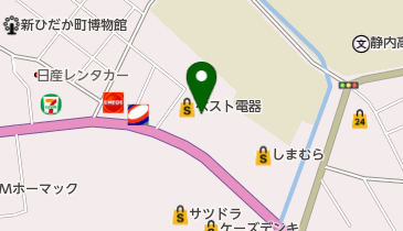 西松屋 静内山手店の地図画像