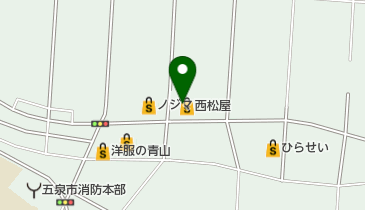 西松屋 五泉店の地図画像