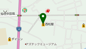 西松屋 仙台中田店の地図画像