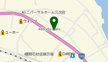 西松屋 三次店の地図画像