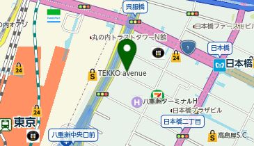 喫茶室ルノアール 東京駅八重洲1丁目店の地図画像