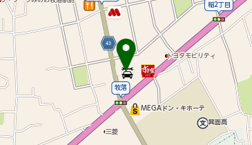 オートバックス 牧落店の地図画像