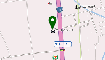 オートバックス わかやま布引の地図画像