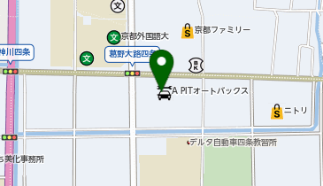 オートバックス KYOTO SHIJOの地図画像