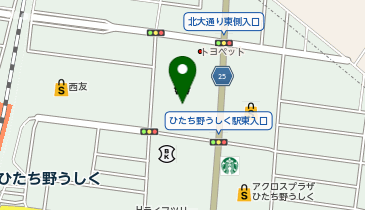 オートバックス ひたち野うしく店の地図画像