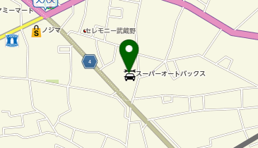 オートバックス 所沢の地図画像