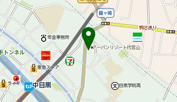 オートバックス 代官山店の地図画像