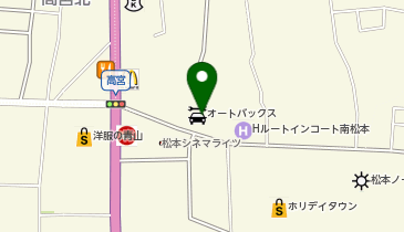 オートバックス 松本店の地図画像