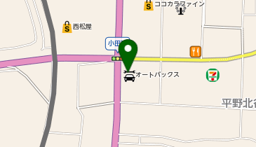 オートバックス 上野店の地図画像