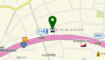 オートバックス SA ・伊勢の地図画像