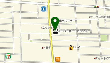 オートバックス SA・高知御座の地図画像