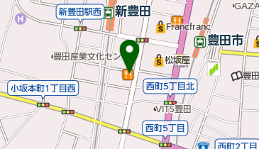 カレーハウスCoCo壱番屋 豊田西町店の地図画像