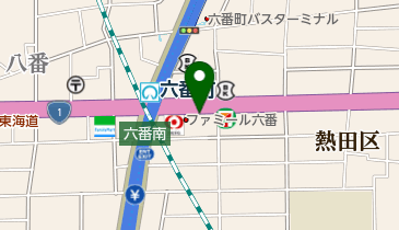 カレーハウスCoCo壱番屋 六番町店の地図画像