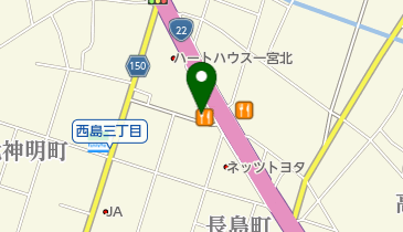 カレーハウスCoCo壱番屋 一宮佐千原店の地図画像