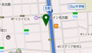 カレーハウスCoCo壱番屋 中区瓦町店の地図画像