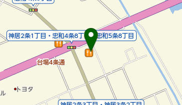 カレーハウスCoCo壱番屋 旭川神居店の地図画像