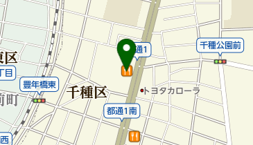 カレーハウスCoCo壱番屋 千種区都通店の地図画像