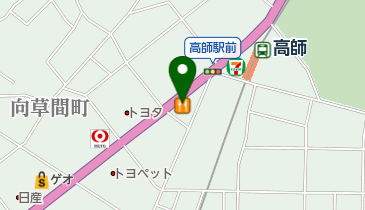 カレーハウスCoCo壱番屋 豊橋高師店の地図画像