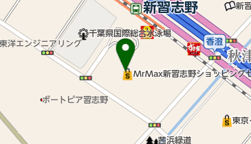 カレーハウスCoCo壱番屋 ミスターマックス新習志野店の地図画像