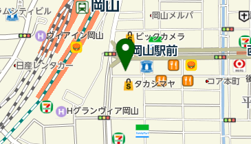 カレーハウスCoCo壱番屋 岡山駅前店の地図画像