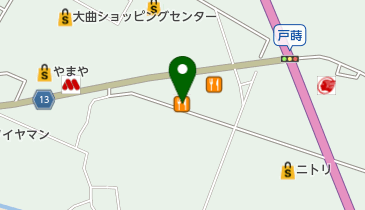 カレーハウスCoCo壱番屋 大曲東川店の地図画像