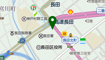 カレーハウスCoCo壱番屋 神戸高速長田駅前店の地図画像