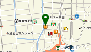 カレーハウスCoCo壱番屋 阪急西宮北口店の地図画像