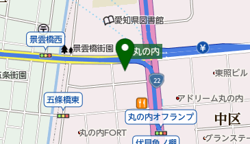 カレーハウスCoCo壱番屋 中区丸の内一丁目店の地図画像