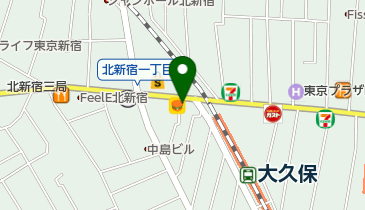 カレーハウスCoCo壱番屋 JR大久保駅北口店の地図画像