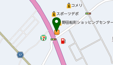 カレーハウスCoCo壱番屋 野田船形ショッピングセンター店の地図画像