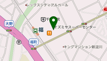 カレーハウスCoCo壱番屋 イズミヤスーパーセンター福町店の地図画像