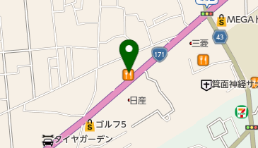 カレーハウスCoCo壱番屋 箕面国道171号店の地図画像