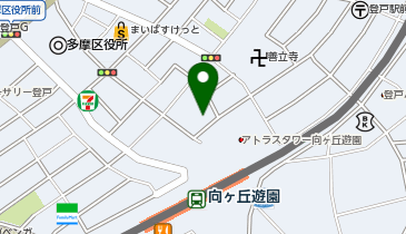 カレーハウスCoCo壱番屋 小田急向ケ丘遊園駅北口店の地図画像