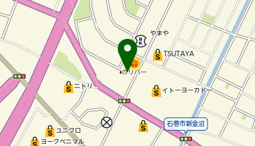 ガリバーアウトレット石巻店の地図画像
