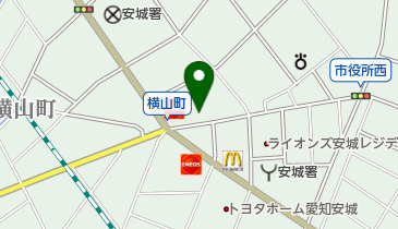 ガリバー安城店の地図画像