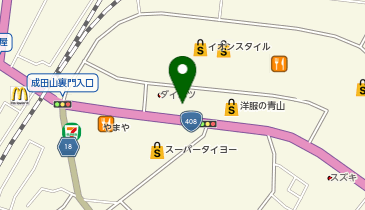 ガリバー成田店の地図画像