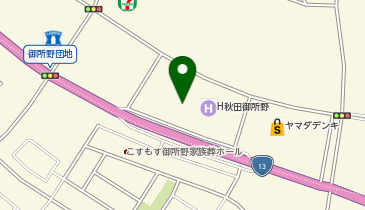 ガリバー秋田御所野店の地図画像