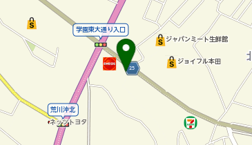 ガリバー土浦荒川沖店の地図画像