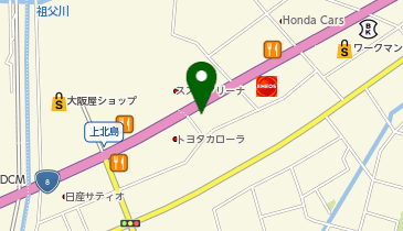 ガリバー高岡店の地図画像