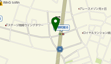 ガリバー岡崎店の地図画像