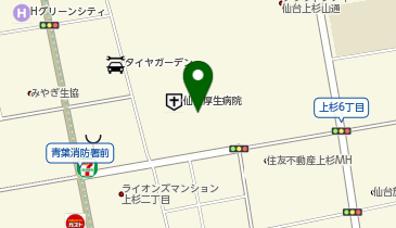 リメイクカーズ仙台上杉店の地図画像