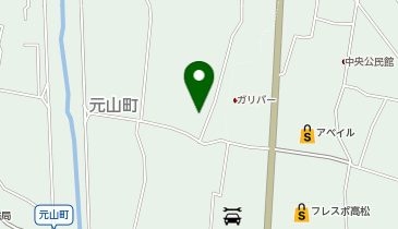 ガリバー高松東山崎店 板金工場の地図画像